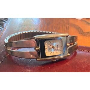 Women's 18mm Two Tone Wrangler Watch, Stretch Band